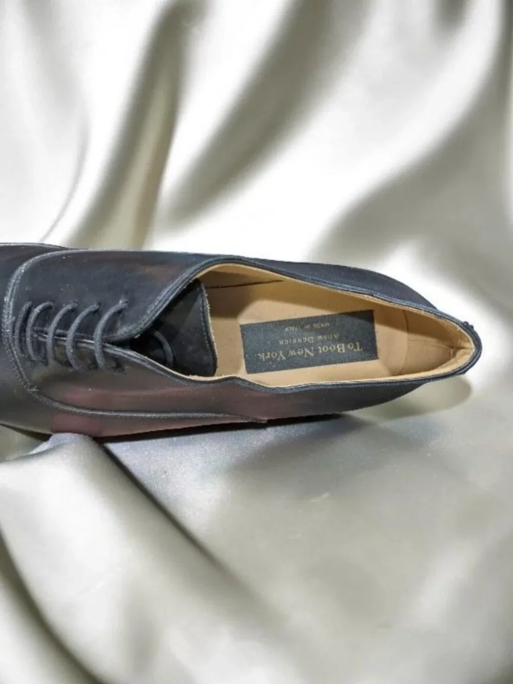 To Boot NY Adam Derrick Black Leather Derby Shoes Size 12D- Display Model !